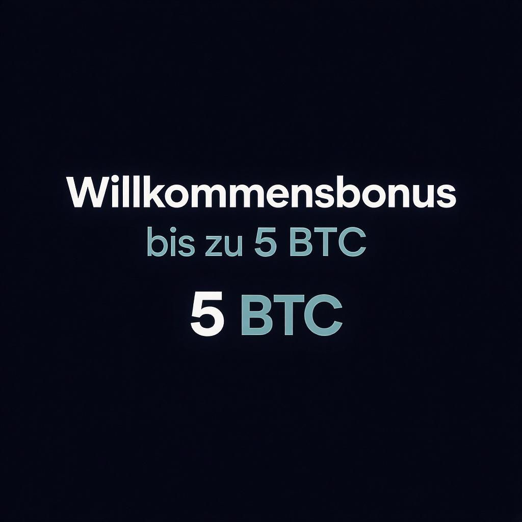 Willkommensbonus bis zu 5 BTC in Punkten