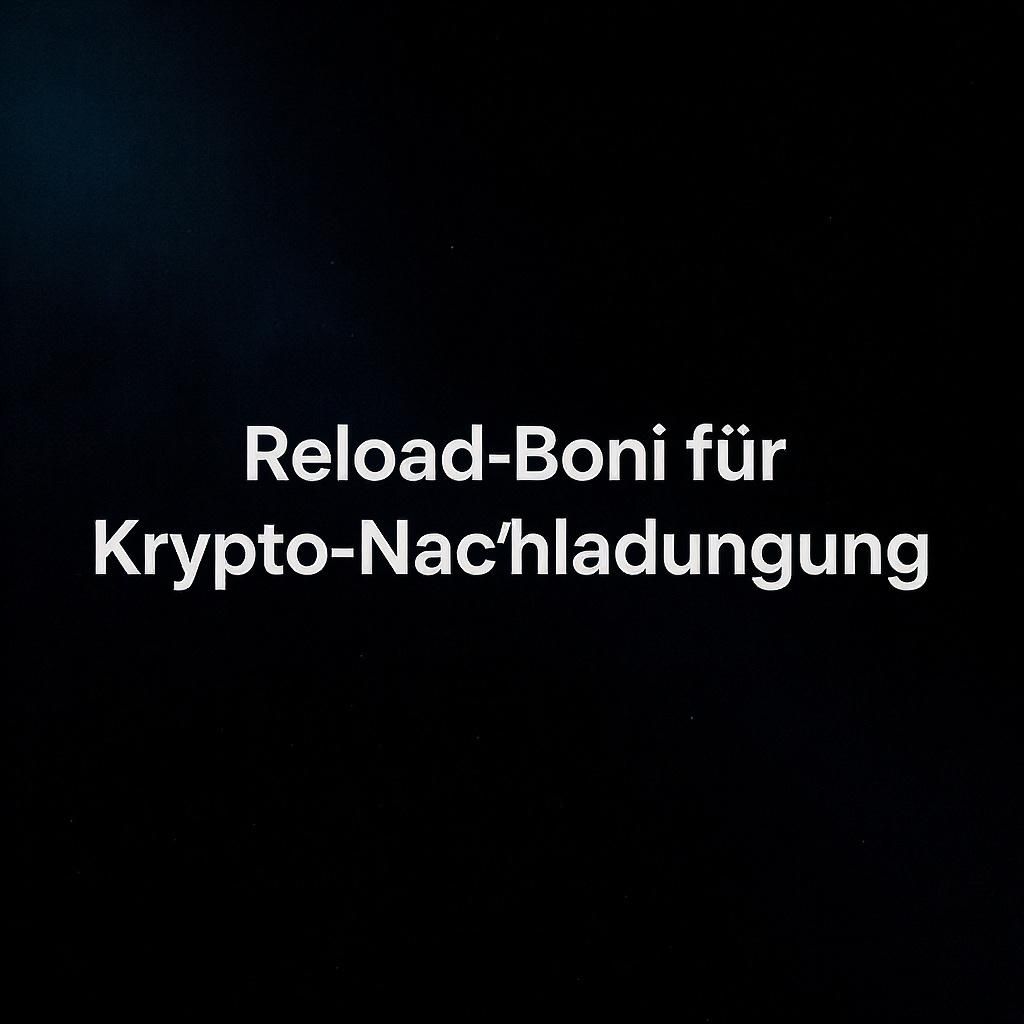 Reload-Boni für Krypto-Nachladungen